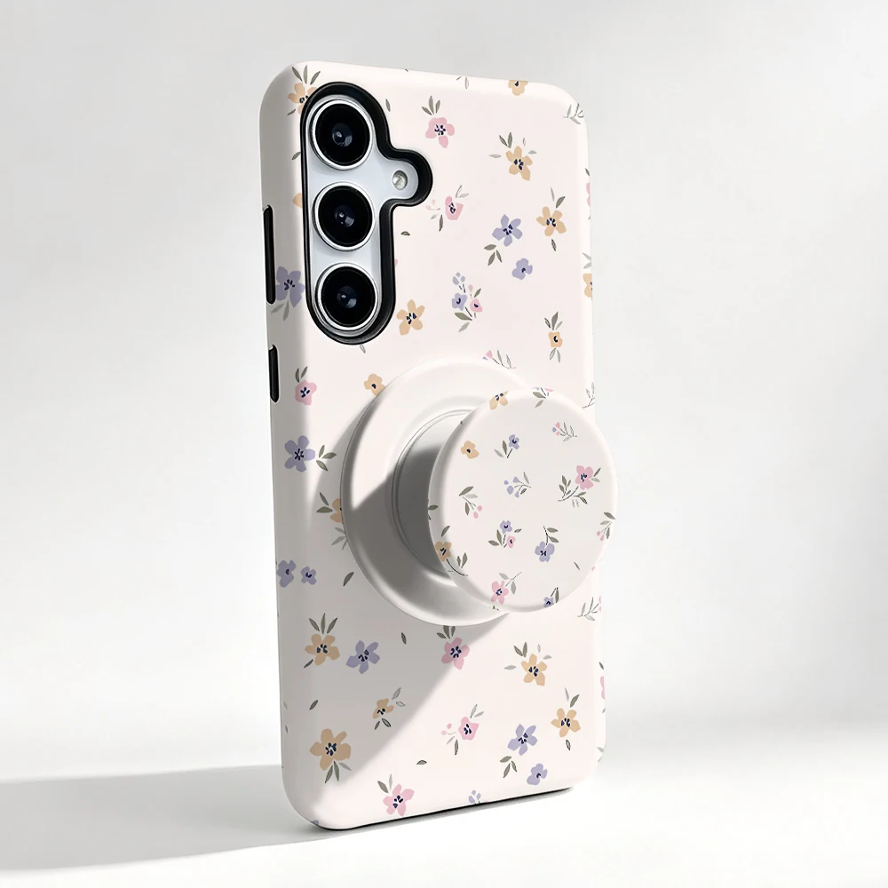 Galaxy S26 Case Lilac Petals MagSafe with Grip Stand - image 3