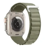 Nylonový řemínek Alpine Loop pro Apple Watch Ultra Series 4/3/2/1 49mm Alpine - Olivová