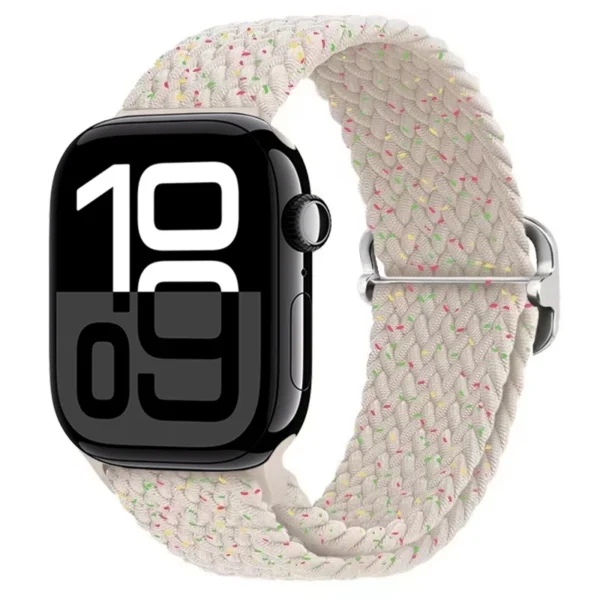 Correa Solo Loop trenzada para Apple Watch Ultra Series 4/3/2/1 49mm Braid - Mezcla multicolor (diseño 2)