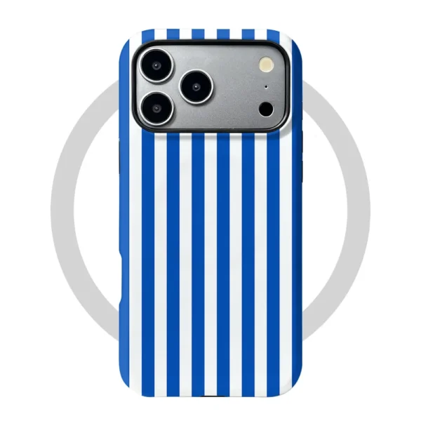 Funda iPhone 14 Plus Blue Lines MagSafe
