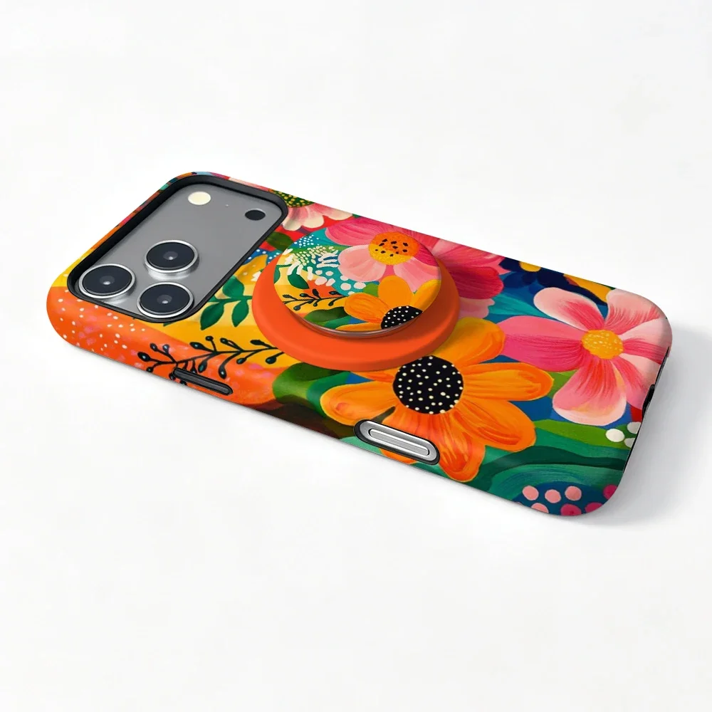 iPhone 15 Pro Max Case Sunset Bloom MagSafe with Grip Stand - image 5