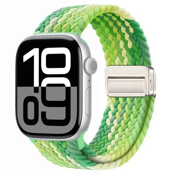 Magnetic Braided Band for Apple Watch Ultra Series 4/3/2/1 49mm Braid Magnet - Lime