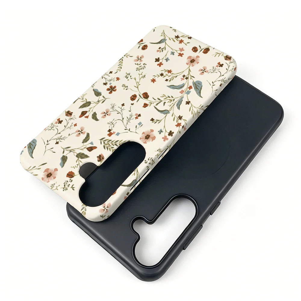 Galaxy A36 Hülle Vintage Meadow MagSafe mit Griffständer - image 4