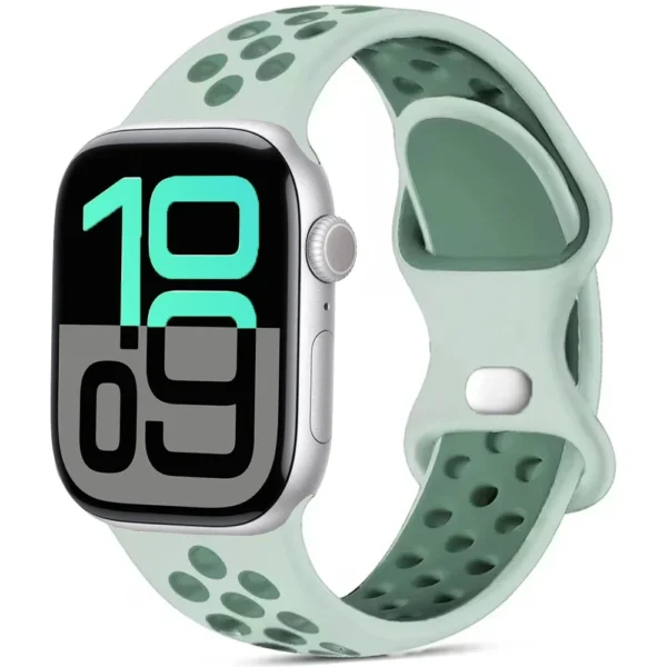 Prodyšný sportovní řemínek pro Apple Watch 38mm 40mm 41mm Air Sport - Světle mátová