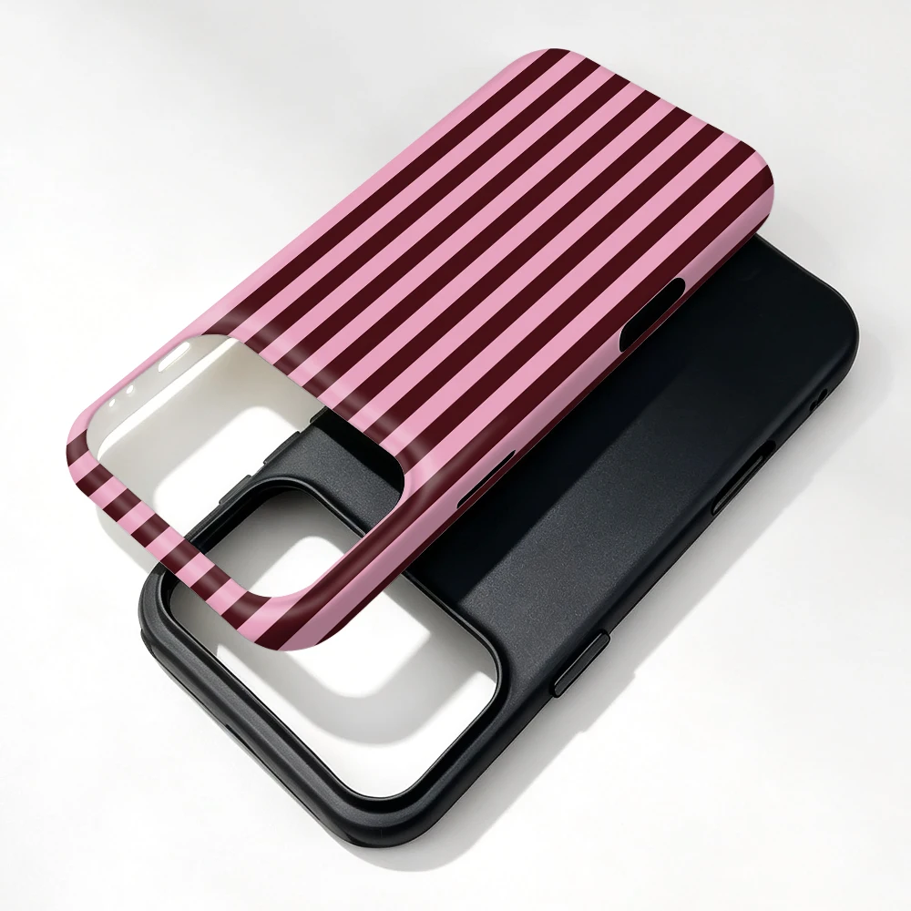 Coque iPhone 13 mini Berry Stripe MagSafe avec poignée support - image 4