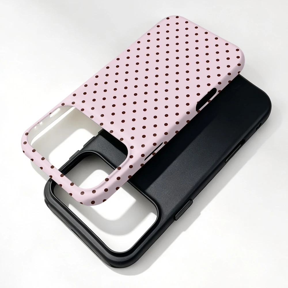 Funda Xiaomi 17 Rose Dots MagSafe con soporte de agarre - image 3