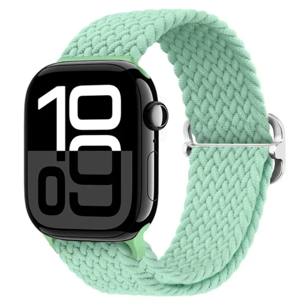 Bracelet Solo Loop tressé pour Apple Watch Series 12/11/10 42mm Braid - Vert océan