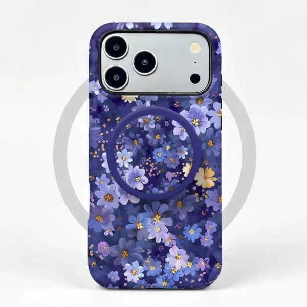 Funda iPhone 17 Pro Midnight Violet MagSafe con soporte de agarre
