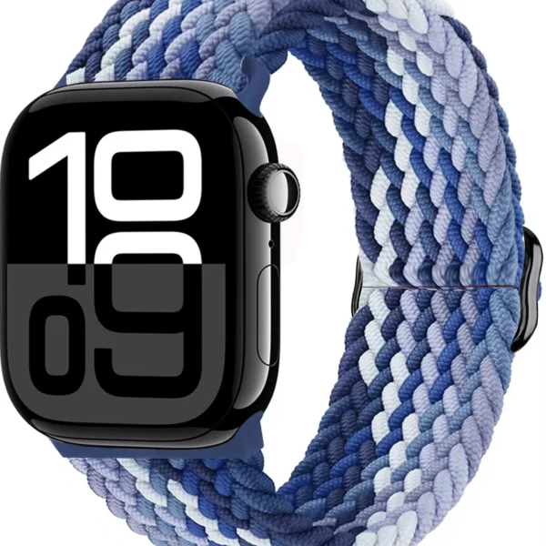 Pletený řemínek Solo Loop pro Apple Watch 42mm 44mm 45mm Braid - Borůvková