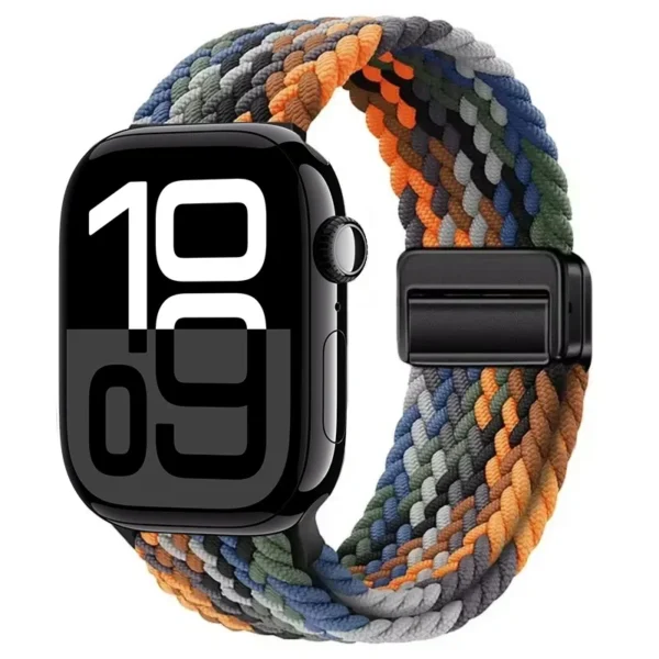Correa trenzada magnética para Apple Watch 42mm 44mm 45mm Braid Magnet - Camuflaje