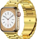 Článkový náramek z nerezové oceli pro Apple Watch Ultra Series 4/3/2/1 49mm Link - Zlatá
