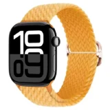 Pletený řemínek Solo Loop pro Apple Watch Ultra Series 4/3/2/1 49mm Braid - Žlutá