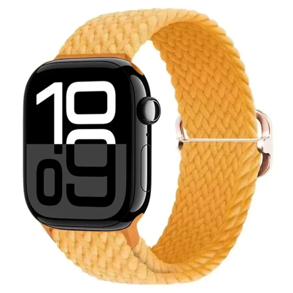 Pletený řemínek Solo Loop pro Apple Watch 38mm 40mm 41mm Braid - Žlutá