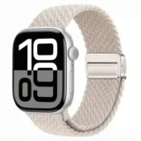 Pletený magnetický řemínek pro Apple Watch Ultra Series 4/3/2/1 49mm Braid Magnet - Měsíční záře