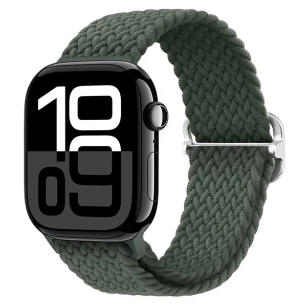 Pletený řemínek Solo Loop pro Apple Watch 42mm 44mm 45mm Braid - Olivová