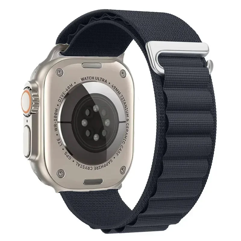 Correa Loop Alpine de nailon para Apple Watch 38mm 40mm 41mm Alpine - Azul marino (diseño 2)