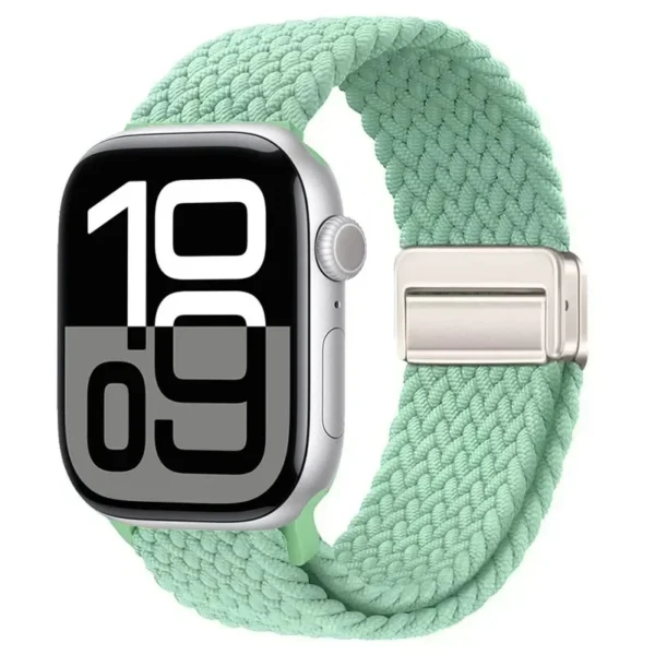 Magnetic Braided Band for Apple Watch 42mm 44mm 45mm Braid Magnet - Pistachio