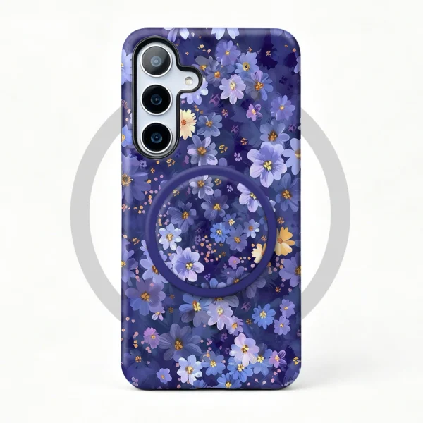 Funda Galaxy A36 Midnight Violet MagSafe con soporte de agarre