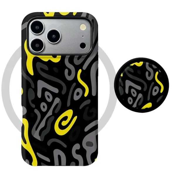 Kryt Xiaomi 17 Pro Max Neon Scribble MagSafe se stojánkem