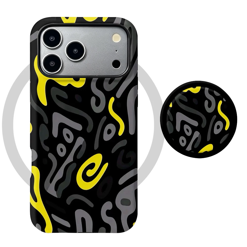 Kryt Xiaomi 17 Pro Max Neon Scribble MagSafe se stojánkem