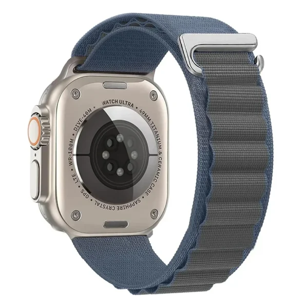 Nylon Alpine Loop for Apple Watch 38mm 40mm 41mm Alpine - Blue (design 2)