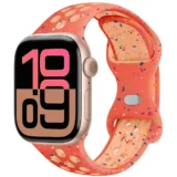 Prodyšný sportovní řemínek pro Apple Watch Ultra Series 4/3/2/1 49mm Air Sport - Lesklá oranžová a Růžová