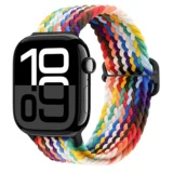 Pletený řemínek Solo Loop pro Apple Watch Ultra Series 4/3/2/1 49mm Braid - Duhová