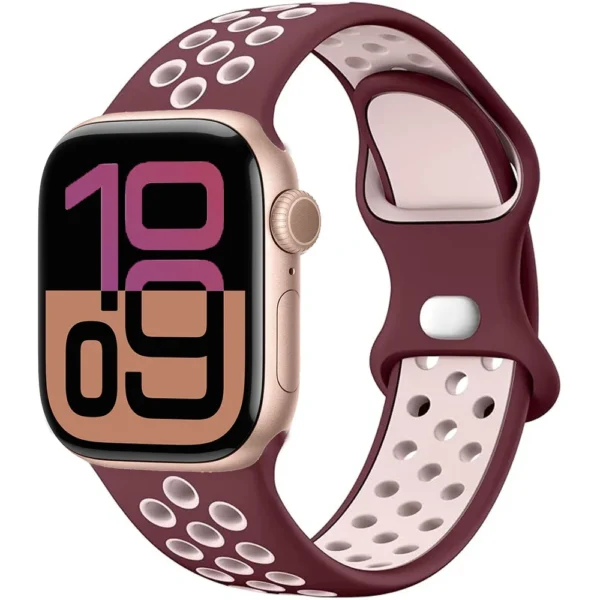 Breathable Sport Band for Apple Watch Series 12/11/10 46mm Air Sport - Purple