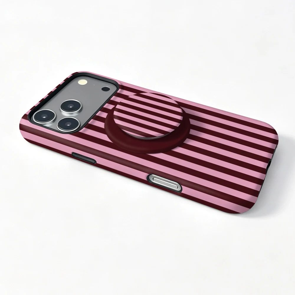 Coque iPhone 13 mini Berry Stripe MagSafe avec poignée support - image 3
