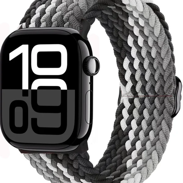 Pletený řemínek Solo Loop pro Apple Watch Ultra Series 4/3/2/1 49mm Braid - Černá