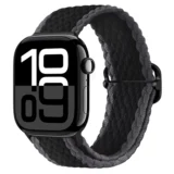 Pletený řemínek Solo Loop pro Apple Watch Ultra Series 4/3/2/1 49mm Braid - Černá (vzor 3)