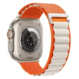 Nylonový řemínek Alpine Loop pro Apple Watch Ultra Series 4/3/2/1 49mm Alpine - Oranžový měsíční svit