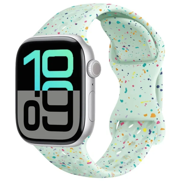 Bracelet sport respirant pour Apple Watch Ultra Series 4/3/2/1 49mm Air Sport - Menthe brillant