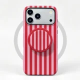 Kryt iPhone 17 Pro Max Cherry Stripe MagSafe se stojánkem