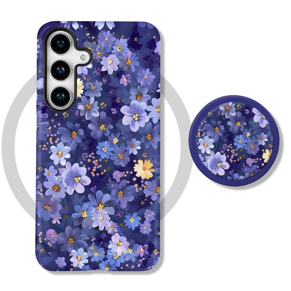 Funda Galaxy A36 Midnight Violet MagSafe con soporte de agarre - image 5