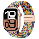 Pletený magnetický řemínek pro Apple Watch Ultra Series 4/3/2/1 49mm Braid Magnet - Duhová (vzor 2)