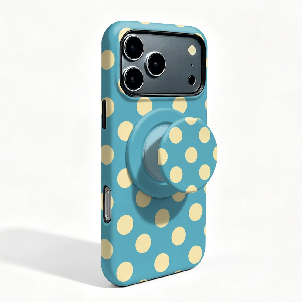 iPhone 18 Pro Max Case Blue Dot MagSafe with Grip Stand - image 4