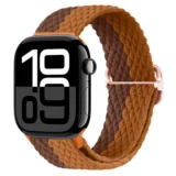 Pletený řemínek Solo Loop pro Apple Watch Ultra Series 4/3/2/1 49mm Braid - Kávová a Hnědá