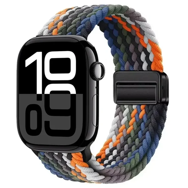 Pletený magnetický řemínek pro Apple Watch Series 12/11/10 42mm Braid Magnet - Denim