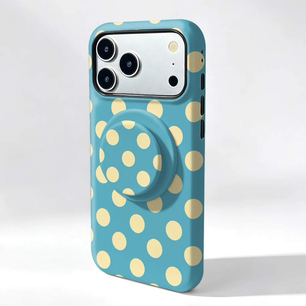iPhone 18 Pro Max Case Blue Dot MagSafe with Grip Stand - image 3