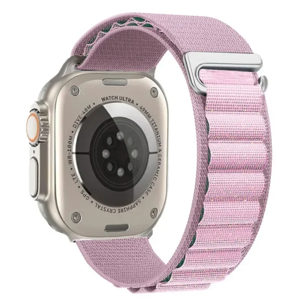 Nylonový řemínek Alpine Loop pro Apple Watch 42mm 44mm 45mm Alpine - Lesklá levandulová