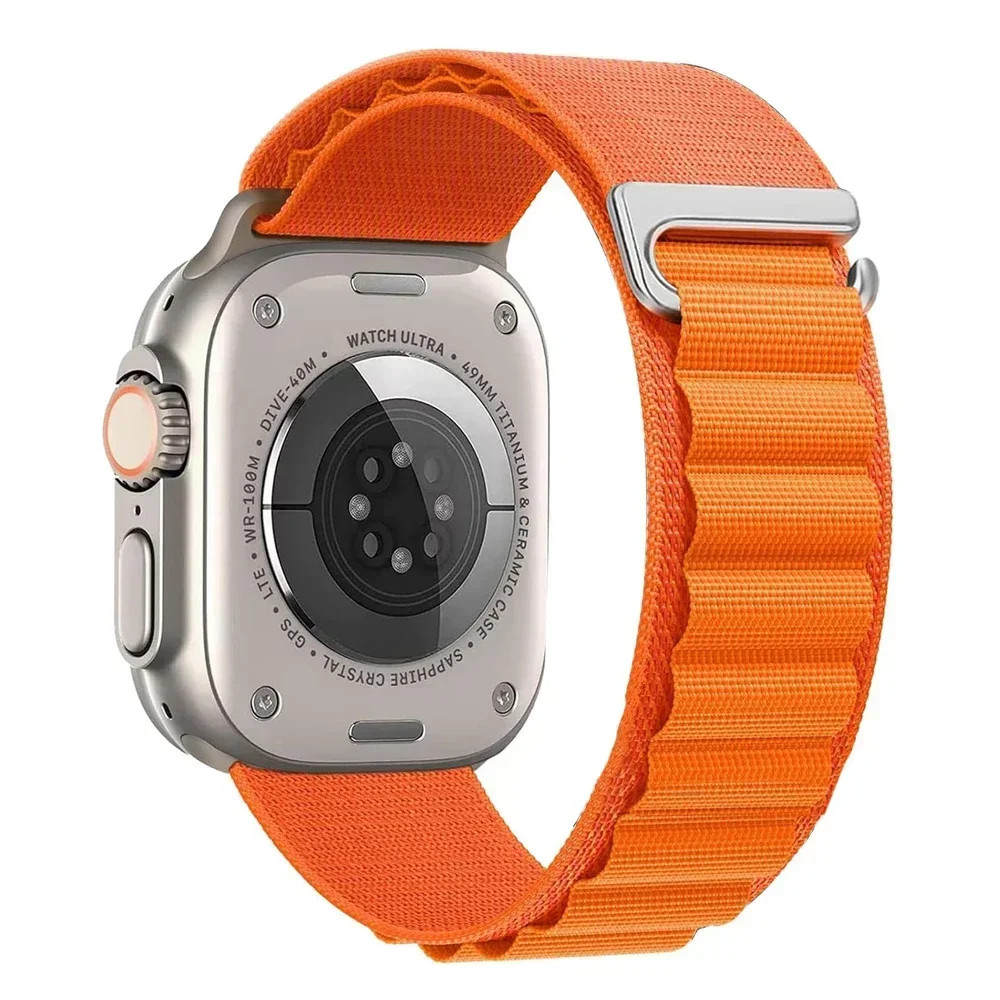 Nylonový řemínek Alpine Loop pro Apple Watch 38mm 40mm 41mm Alpine - Oranžová