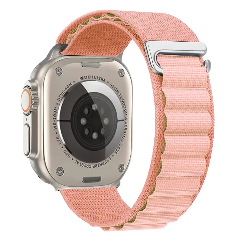 Nylonový řemínek Alpine Loop pro Apple Watch 38mm 40mm 41mm Alpine - Růžová