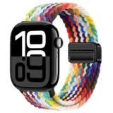 Pletený magnetický řemínek pro Apple Watch Ultra Series 4/3/2/1 49mm Braid Magnet - Duhová (vzor 3)
