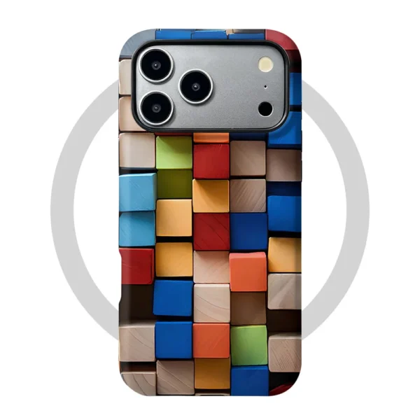 iPhone 17 Pro Max Case Color Cubes MagSafe