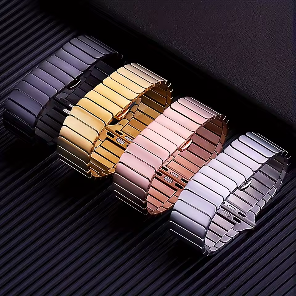 Stainless Steel Band for Apple Watch Ultra Series 4/3/2/1 49mm - Rose Gold - image 3