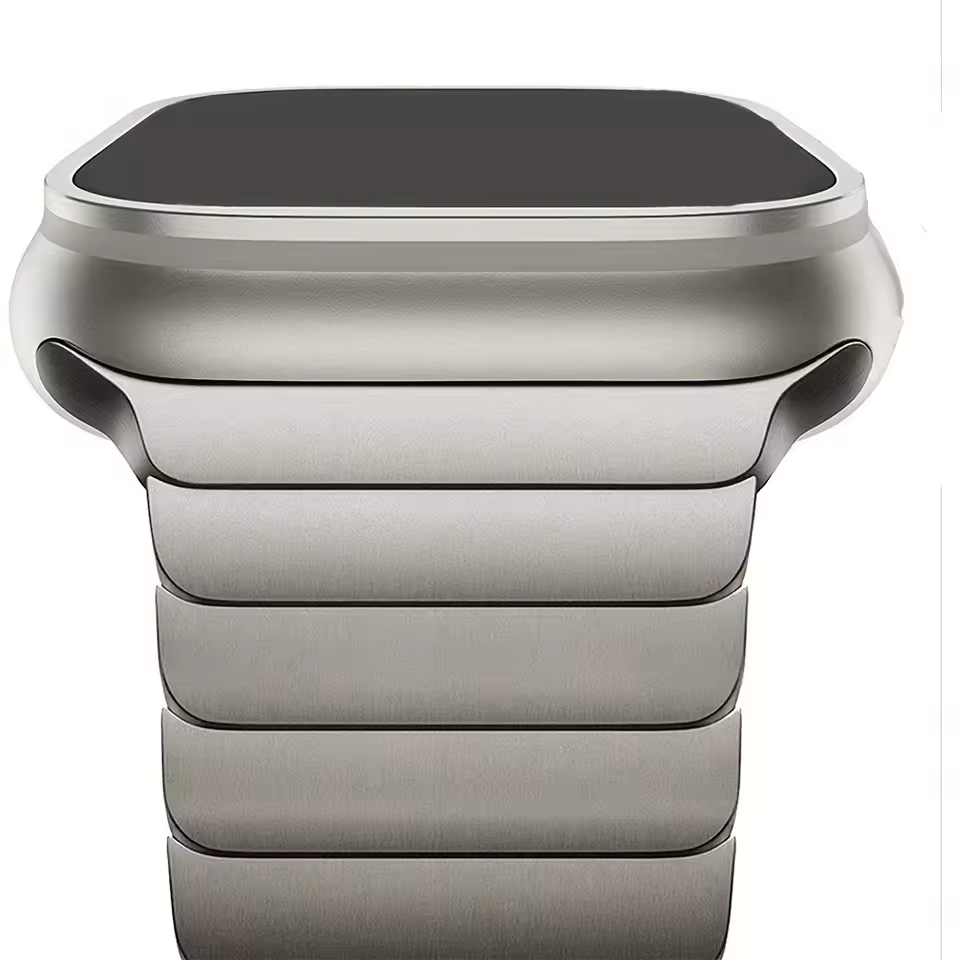 Correa de acero inoxidable para Apple Watch 42mm 44mm 45mm - Titanio - image 2