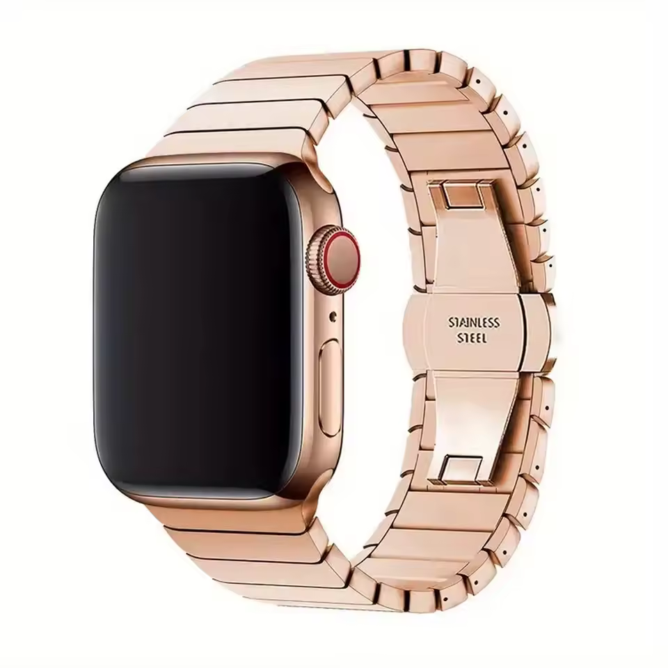 Stainless Steel Band for Apple Watch Ultra Series 4/3/2/1 49mm - Rose Gold