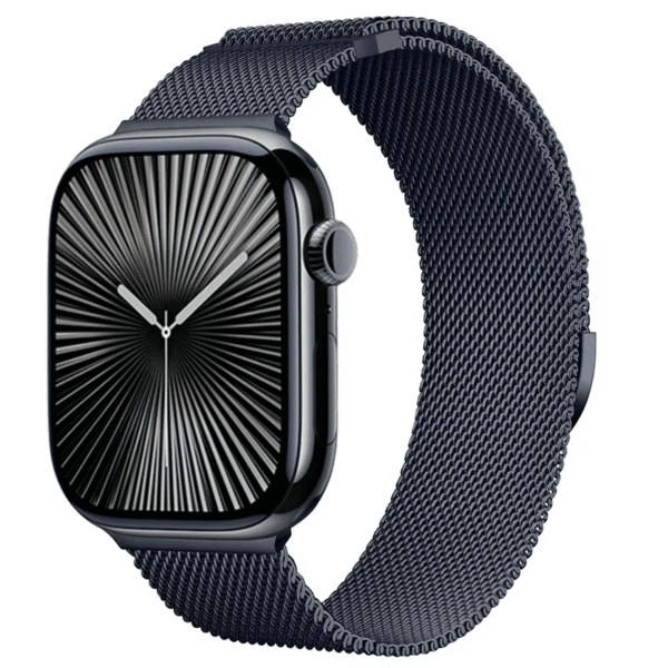 Bracelet milanais pour Apple Watch Series 12/11/10 42mm - Bleu marine profond