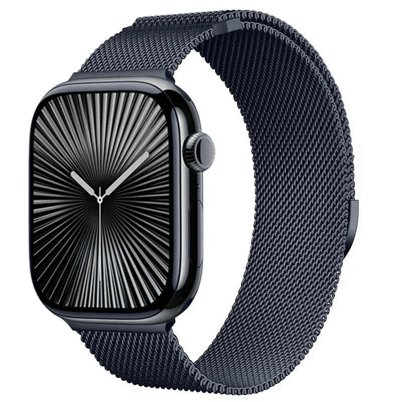 Bracelet milanais pour Apple Watch Series 12/11/10 42mm - Bleu marine profond
